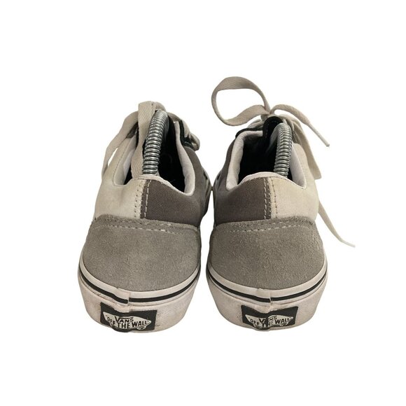 Vans Old Skool Unisex sz Women 7 Men 5.5 Black White Canvas Skate Sneakers Shoes - Picture 4 of 8